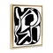 Stupell Industries Swirling Ink Pattern Framed Floater Canvas Wall Art Design by Bea Dina